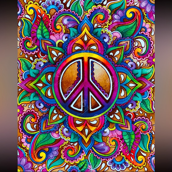 Peace DIY 5D Full Round Drill Diamond Painting - Picture 1 of 6